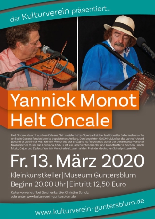 Plakat Yannick Monot und Helt Oncale